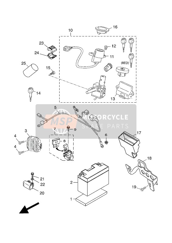 958120601200, Bolt, Flange, Yamaha, 1